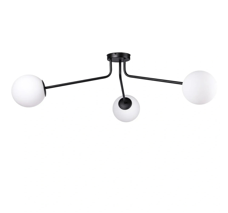 Люстра стельова (світильник) Opal L180-3 Black1